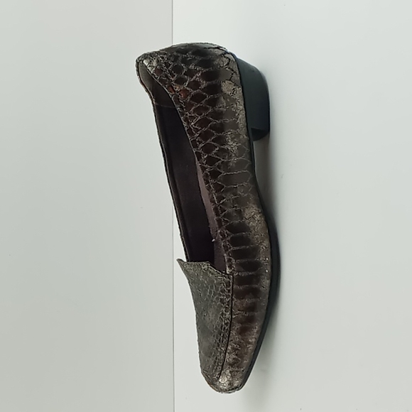 Clarks Snakeskin Leather Loafers - Picture 5 of 8